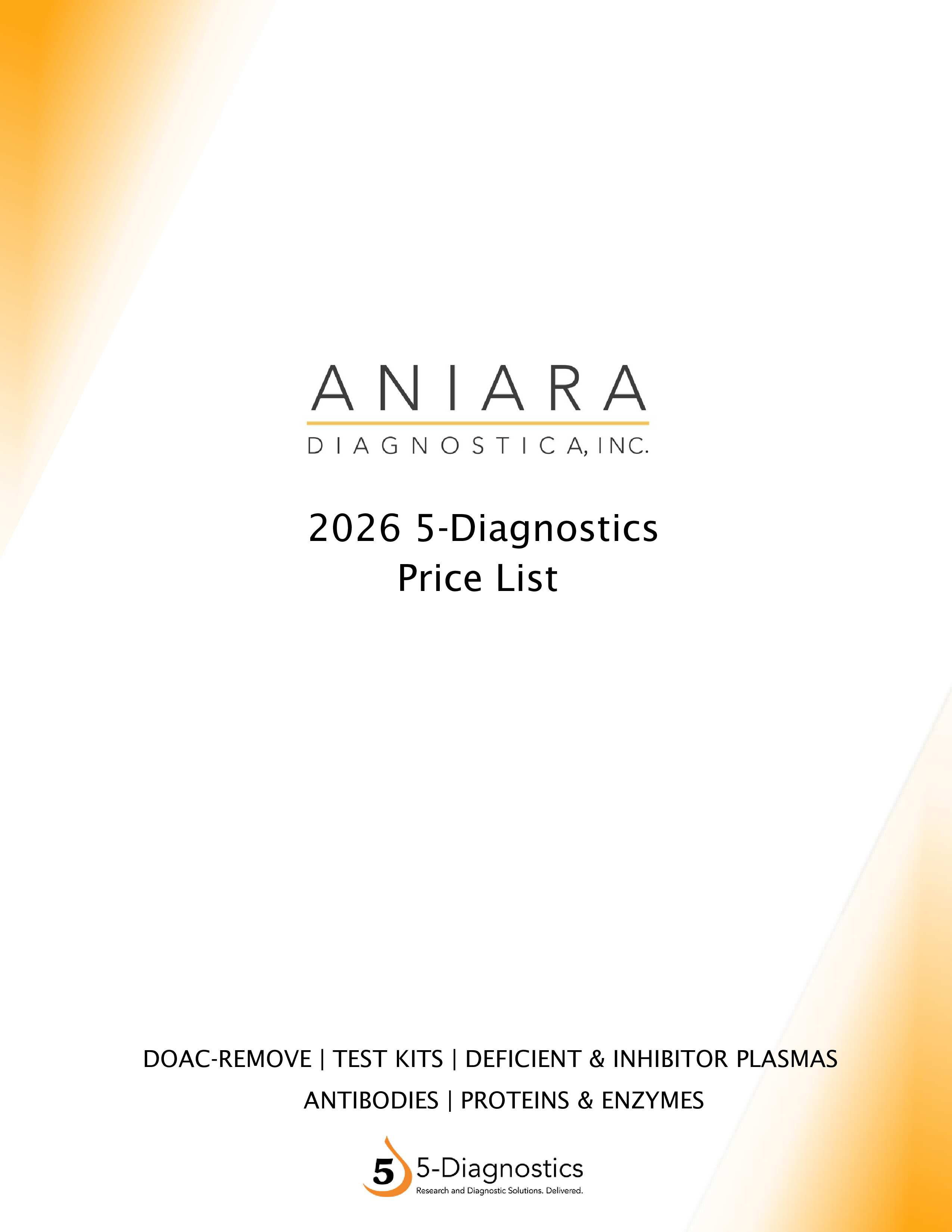 5-Diagnostics Price List