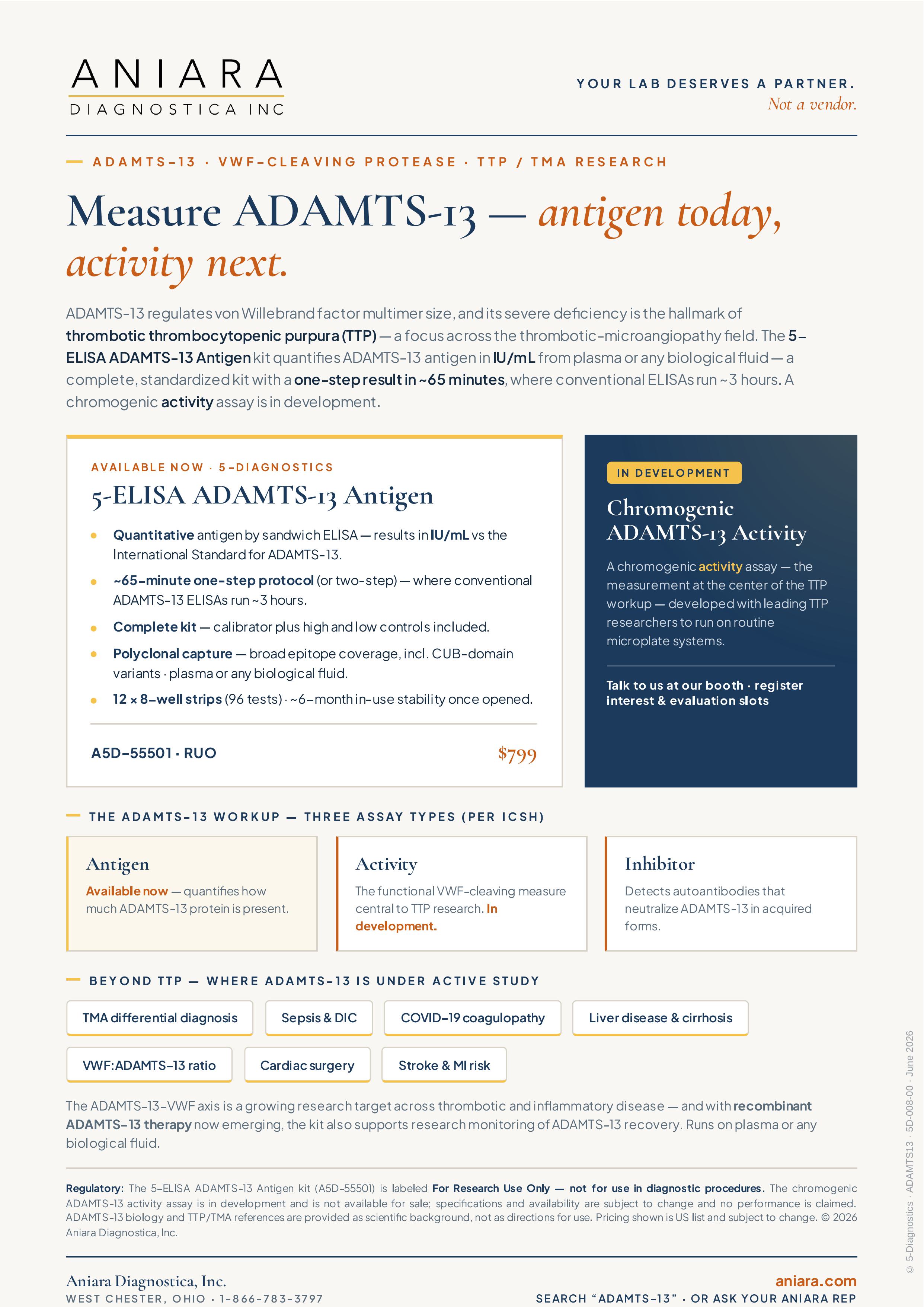 5-ELISA ADAMTS-13 Antigen Flyer