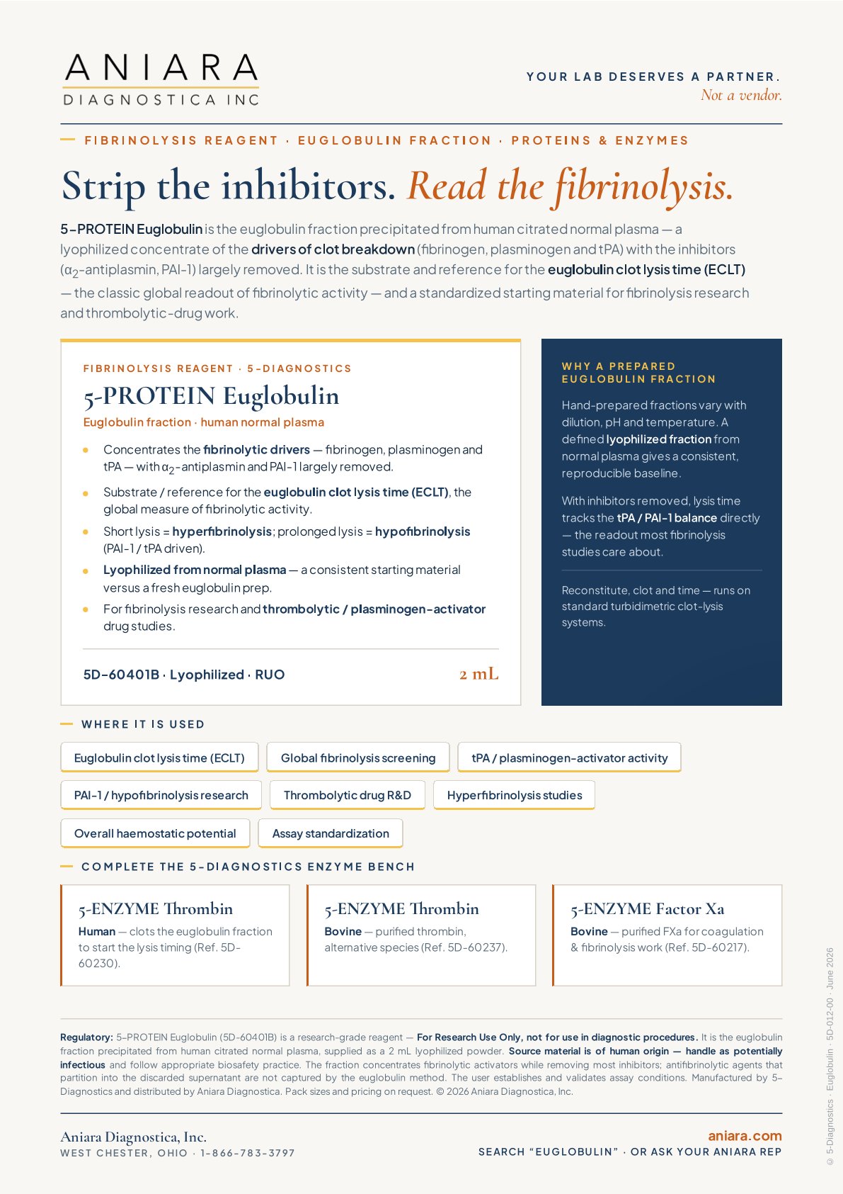 Euglobulin Lysis Flyer
