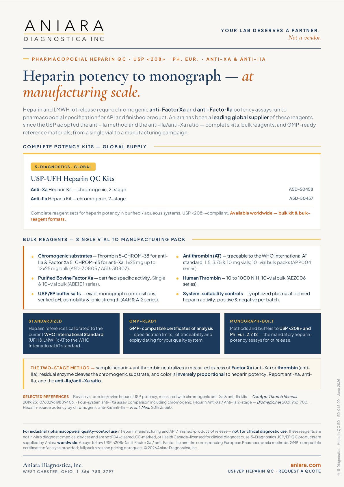 USP EP Heparin Potency QC Flyer