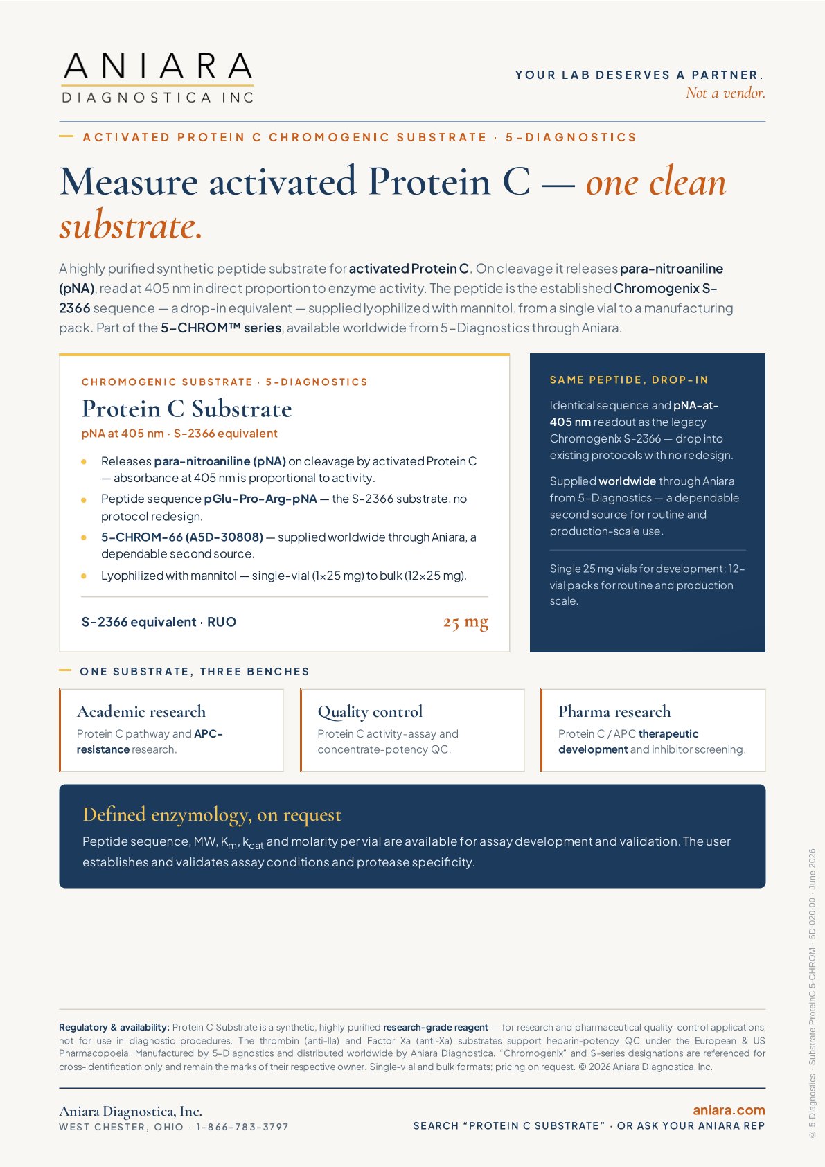 5-CHROM Protein C Flyer