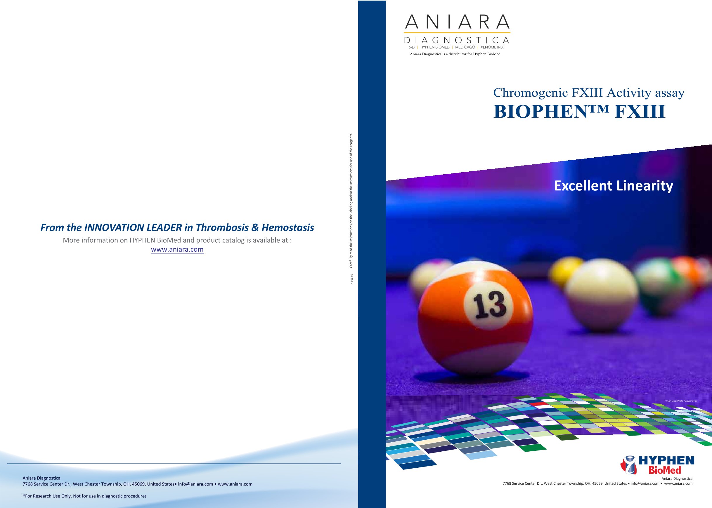 Chromogenic FXIII Activity Assay Booklet