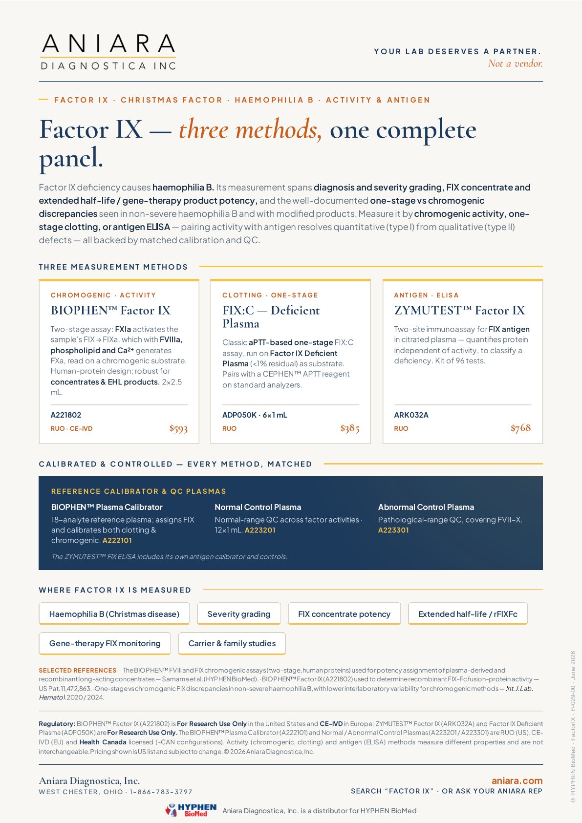 BIOPHEN Factor IX Flyer