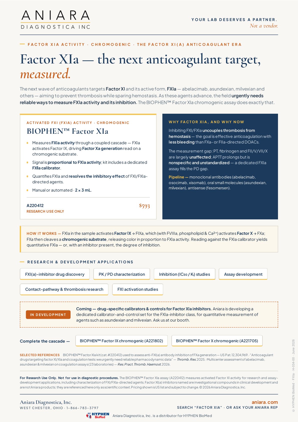BIOPHEN FXIa Flyer