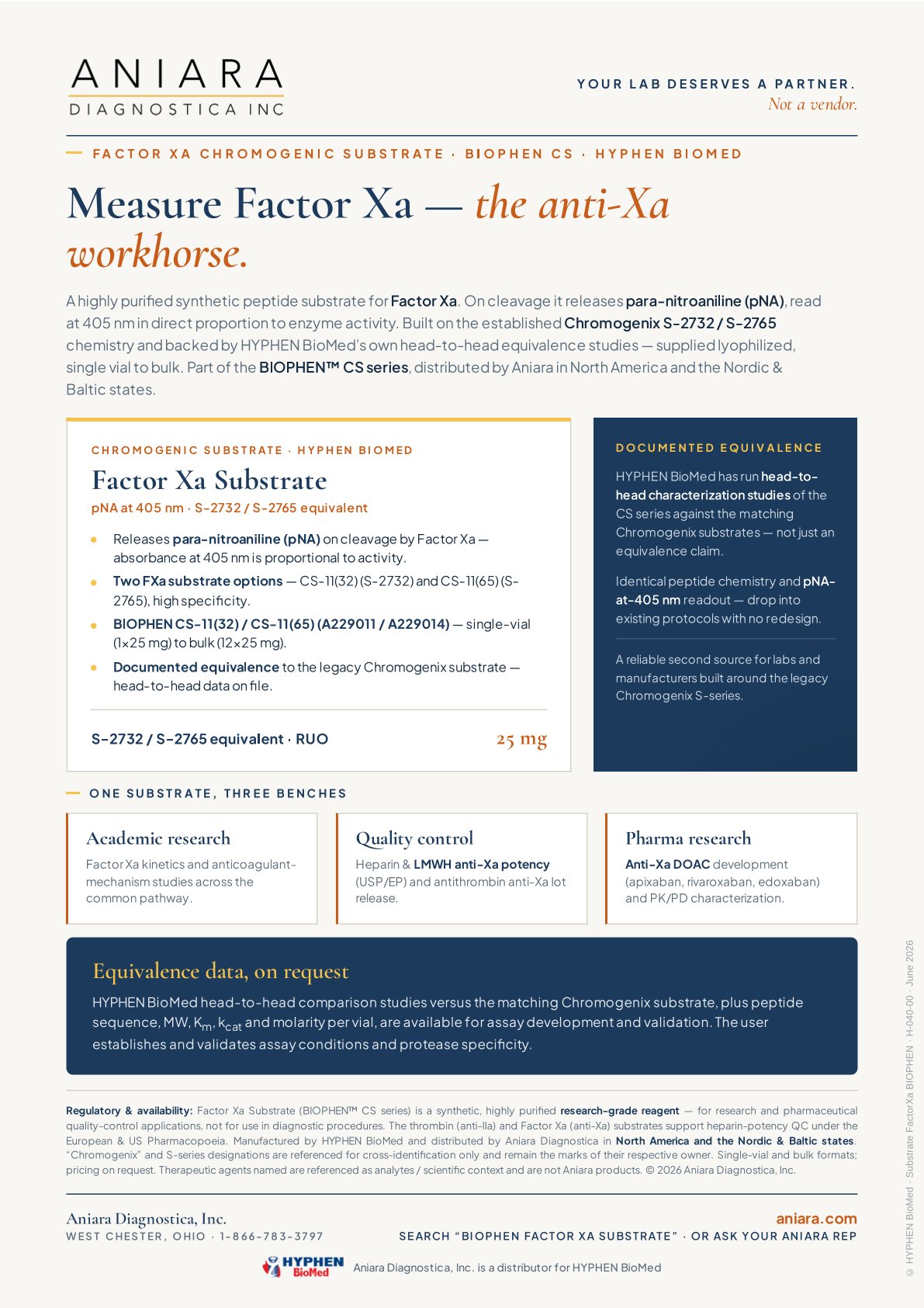 BIOPHEN CS FXa Flyer