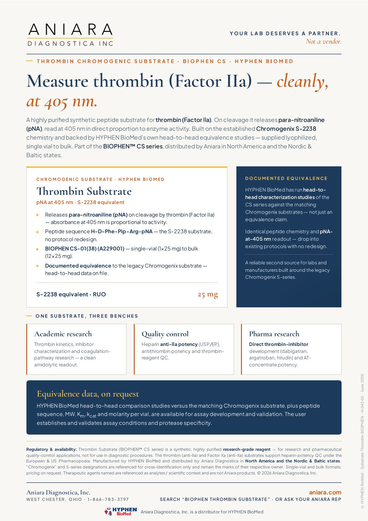 BIOPHEN CS Thrombin Flyer