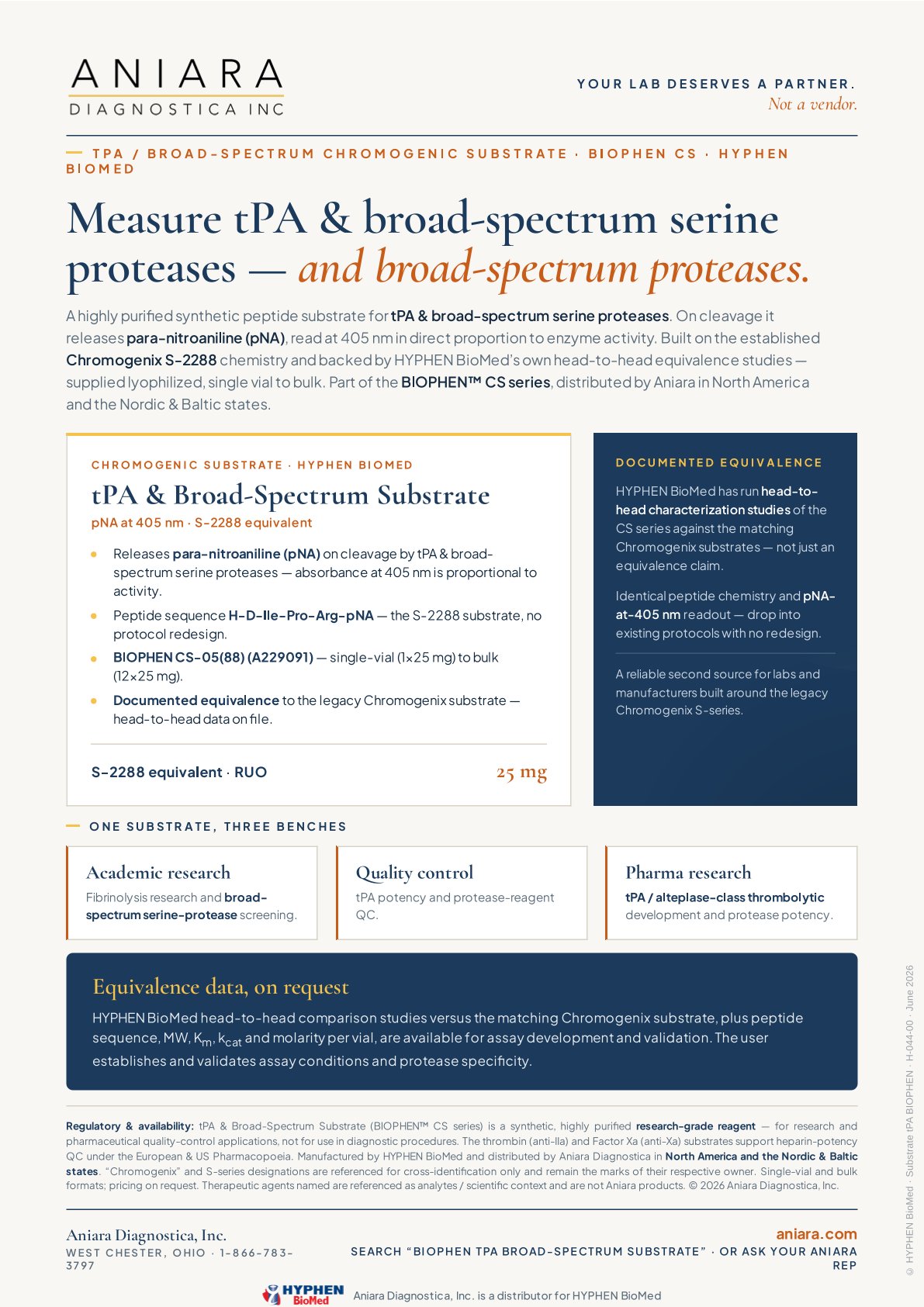 BIOPHEN CS tPA Flyer