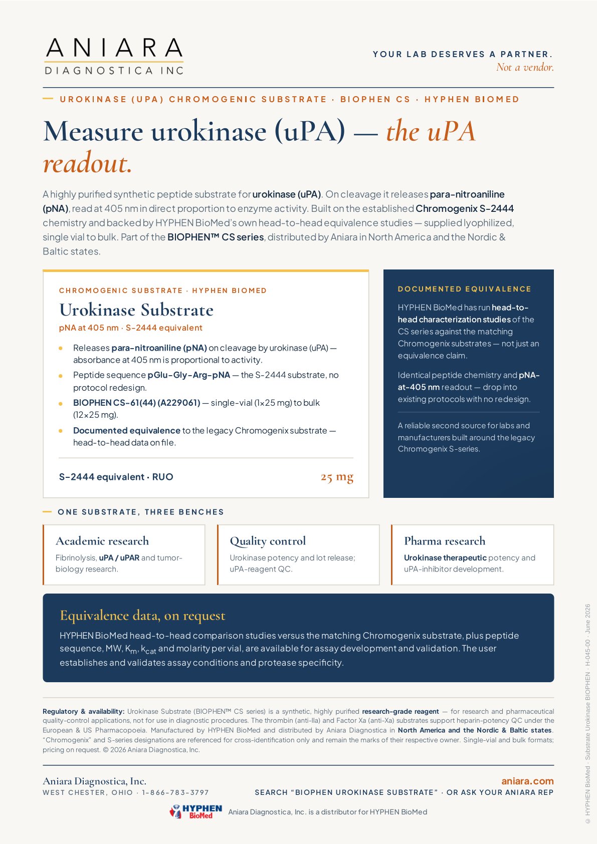 BIOPHEN CS Urokinase Flyer