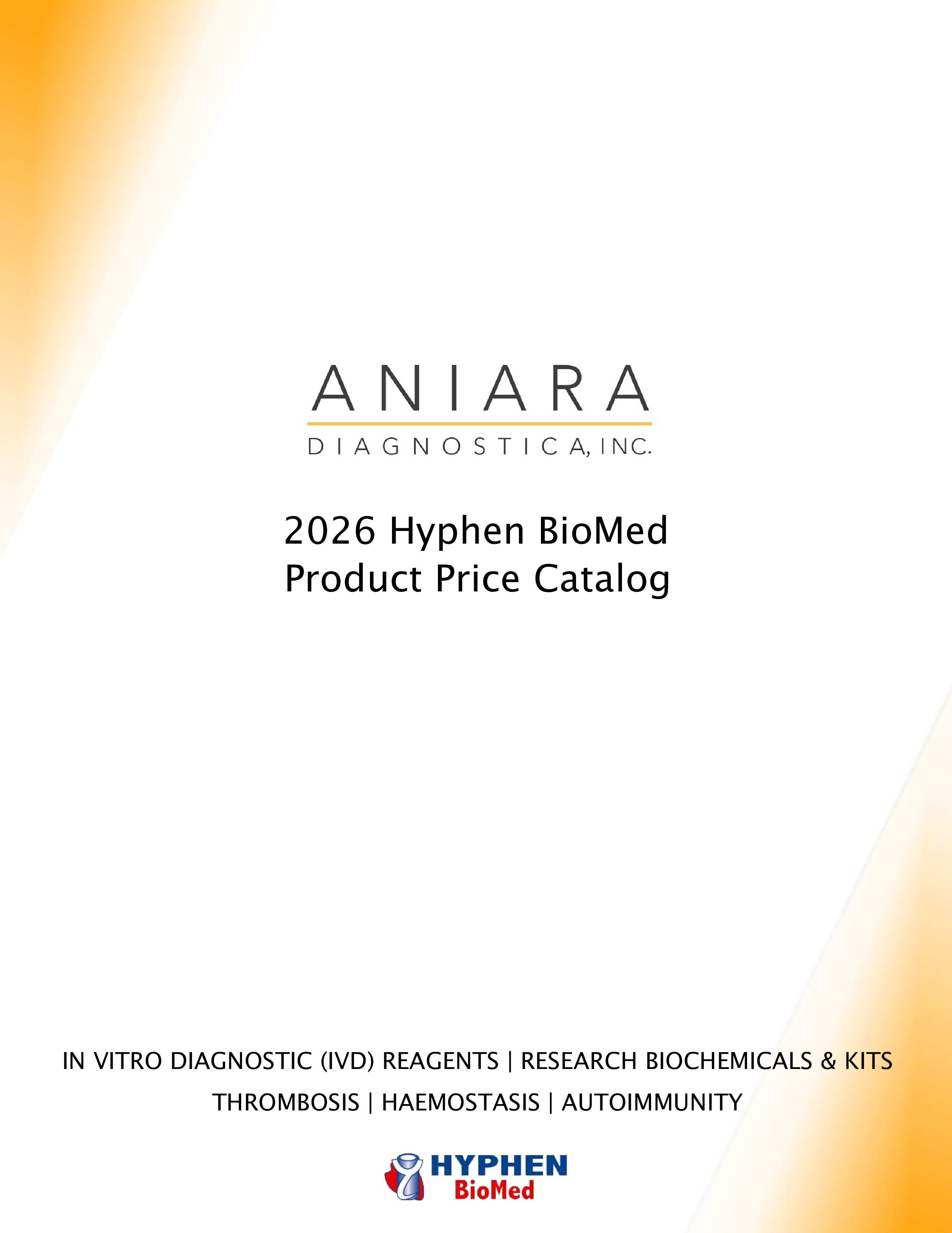 HYPHEN BioMed Product Price Catalog