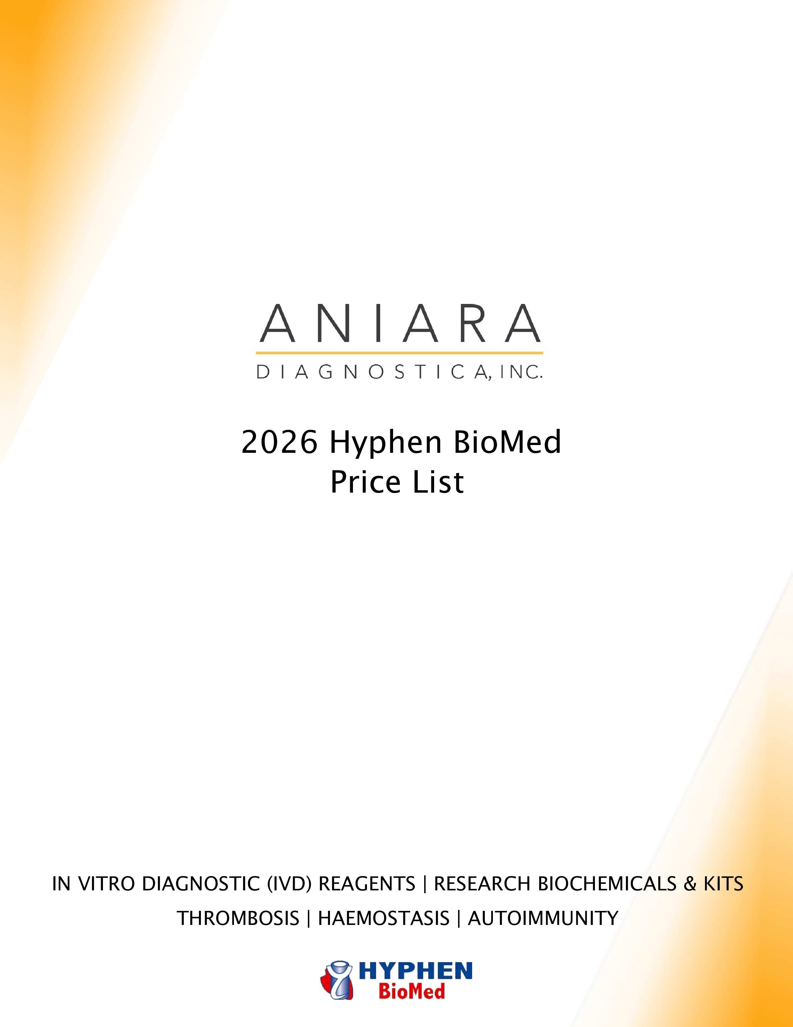 HYPHEN BioMed Price List